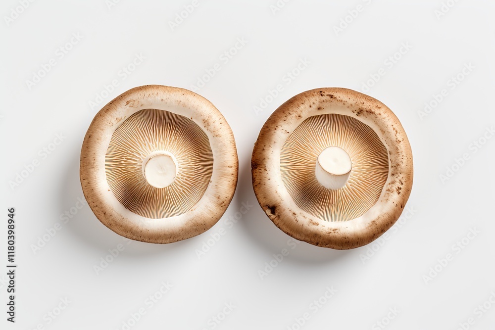 Freshly sliced mushrooms ready for culinary creativity in the kitchen. Generative AI Freshly sliced mushrooms ready for culinary creativity in the kitchen. Generative AI