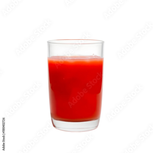 Wallpaper Mural refreshing glass of strawberry juice with vibrant red color, a sweet and tangy fruit drink ideal for health-conscious choices perfect for summer enjoyment	 Torontodigital.ca