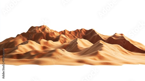 Golden Desert Dunescape: A Breathtaking Panorama of Sand and Sun