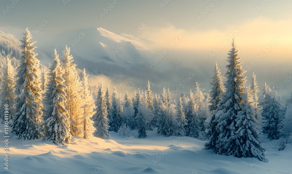 Carpathian Mountains Bathed in Early Morning Light Carpathian Mountains Bathed in Early Morning Light