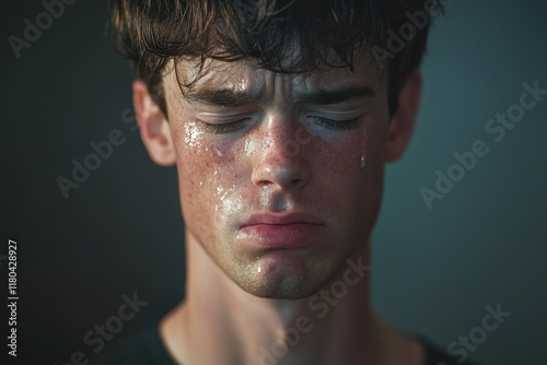 youth in tears