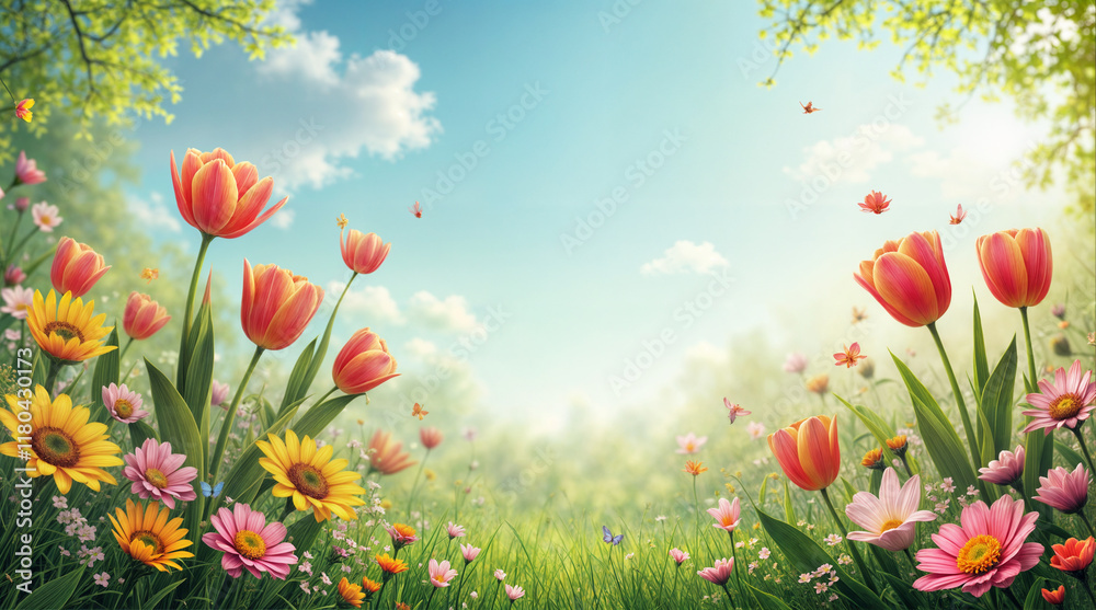 Obraz premium spring landscape