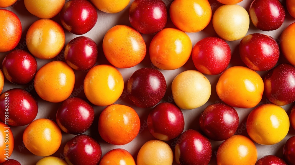 Vibrant Colorful Plums Rich Autumn Harvest Abundance Vibrant Colorful Plums Rich Autumn Harvest Abundance