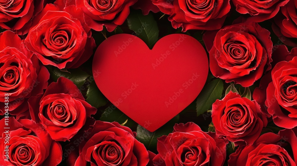 Romantic love roses heart frame background with copy space Romantic love roses heart frame background with copy space