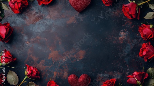 Red Pink Heart Sparkle Valentine Background