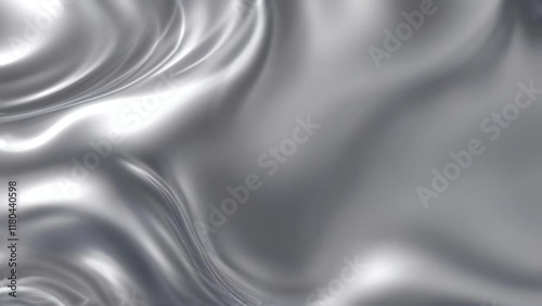 Smooth, elegant silver gray satin texture background with flowing, rippling fabric folds.
