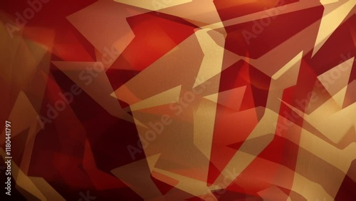 Abstract red and gold geometric background.