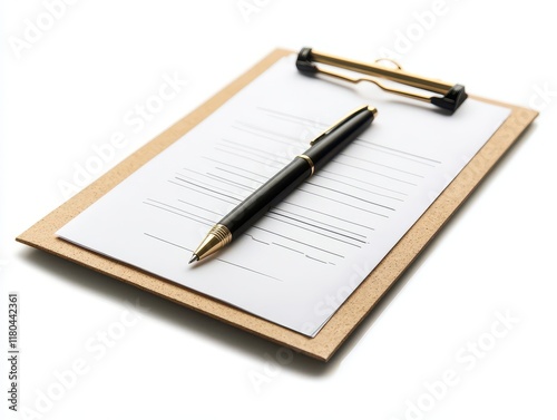 Wallpaper Mural Document preparation with pen and clipboard office desk stationery professional setting top view organization tips Torontodigital.ca