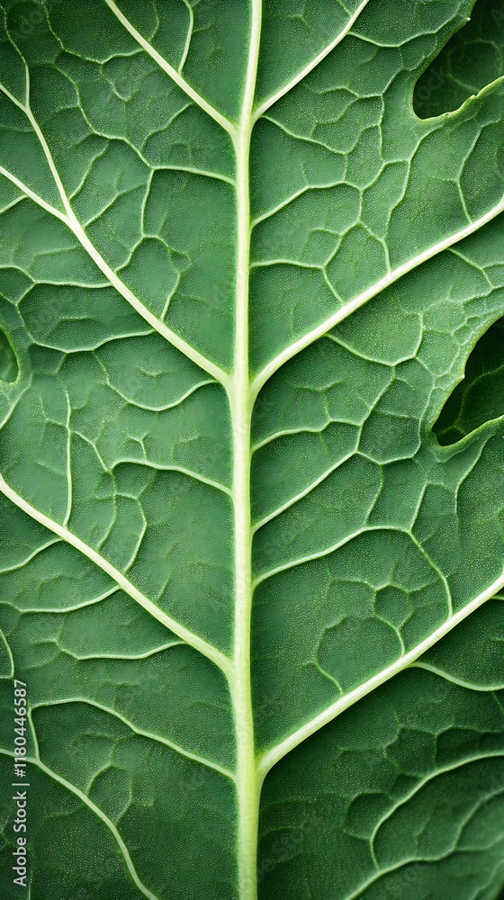 Close-up of a vibrant green leaf's intricate vein structure. (10) Close-up of a vibrant green leaf's intricate vein structure. (10)