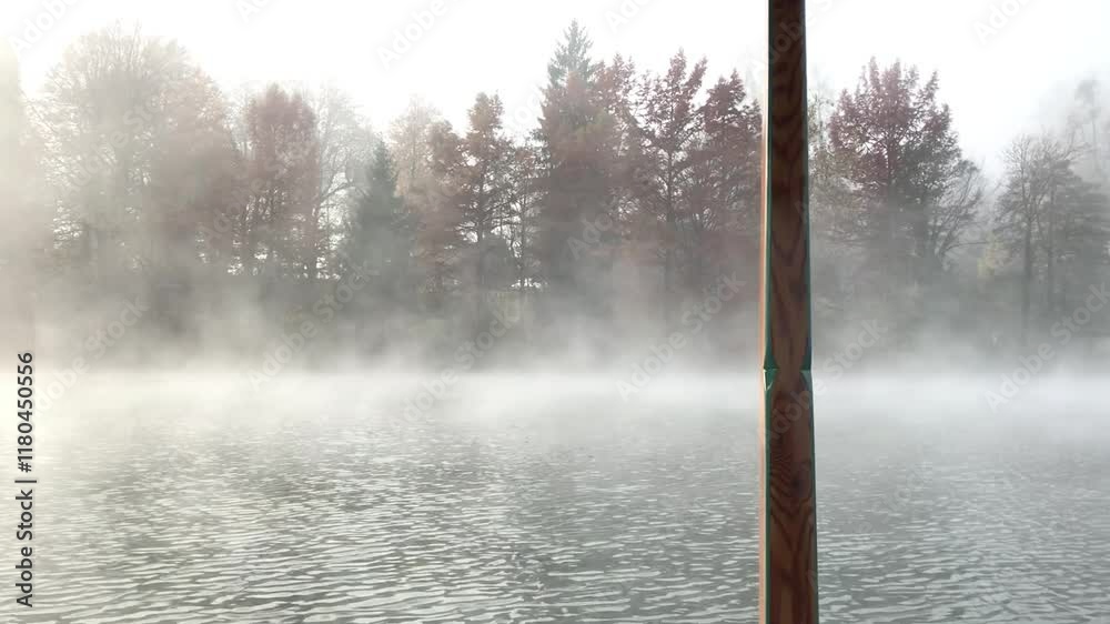 fog in the lake