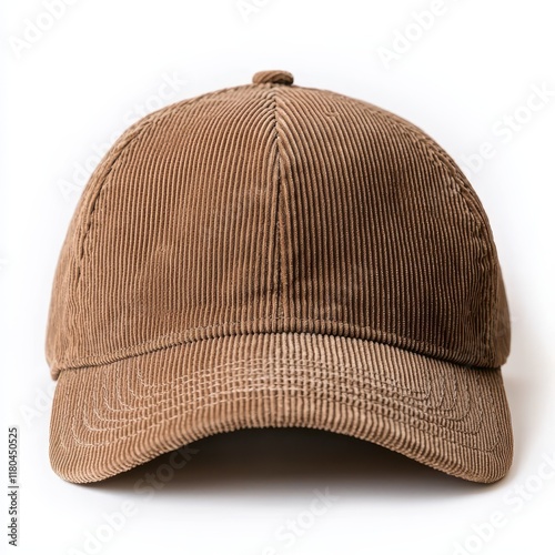 Brown Corduroy Cap with Classic Design and Simple Style
