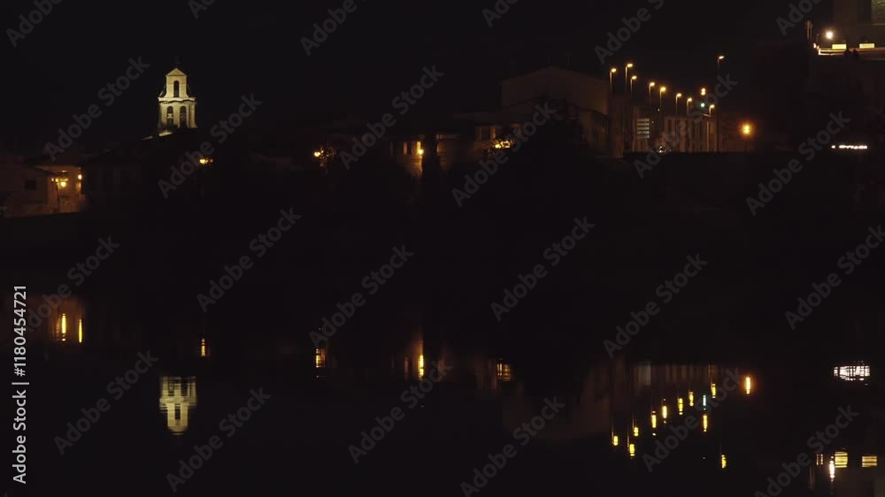 Duero river. Church of Santa Lucia. Zamora is a city in Castile and Leon, Spain. Evening time. Duero river. Church of Santa Lucia. Zamora is a city in Castile and Leon, Spain. Evening time.