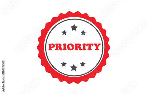 Priority stamp design vector