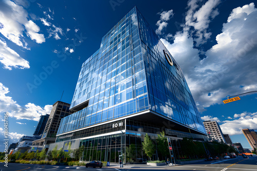 Magnificent View of the Modern IHO Building in the Heart of the City photo