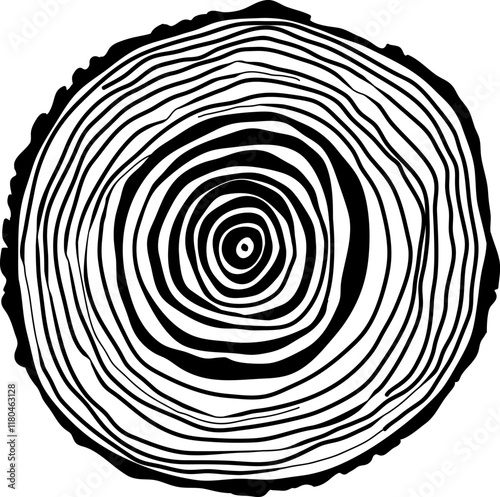 Wood Circle Lines Texture