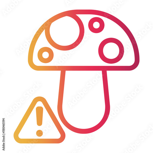 fungi Line Gradient Icon