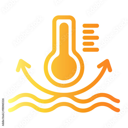 thermo Line Gradient Icon