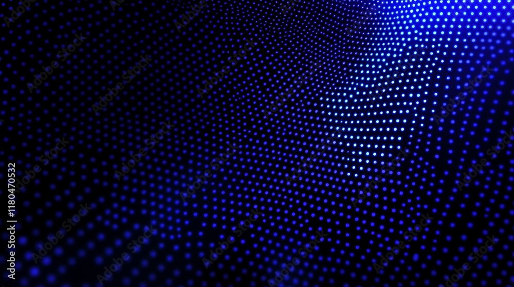 Abstract Blue Light Dots Wave Pattern Background Abstract Blue Light Dots Wave Pattern Background