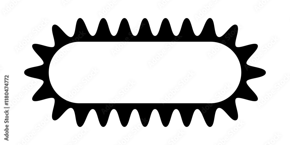 Photography Rectangle frame with wiggly edges