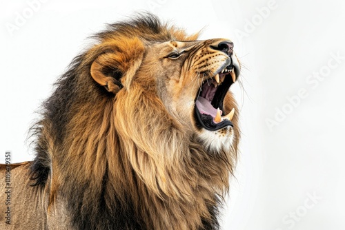 Premium Quality Picture of Majestic Lion Roaring  Detailed Mane and Expression