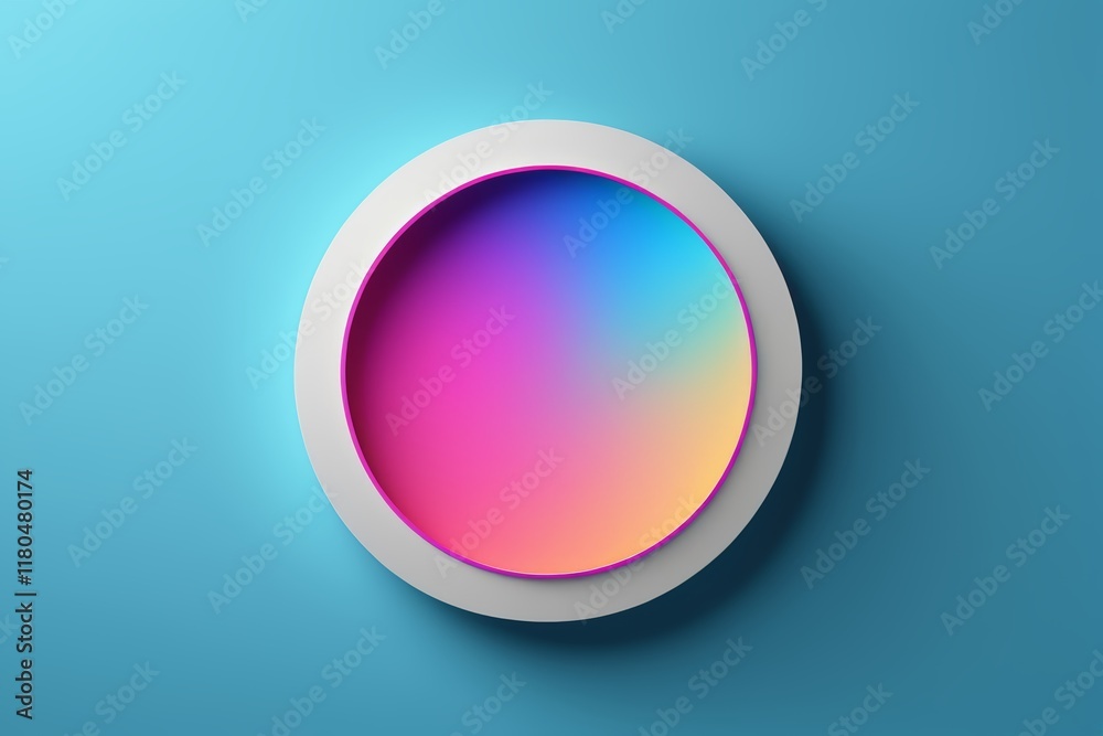 a close up of a circular object on a blue background a close up of a circular object on a blue background