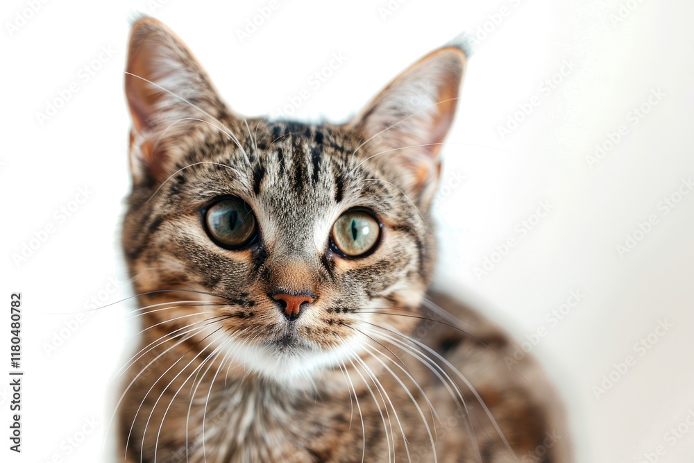 Flawless Visual of Close Up Portrait of a Cat Isolated on Transparent Background Flawless Visual of Close Up Portrait of a Cat Isolated on Transparent Background