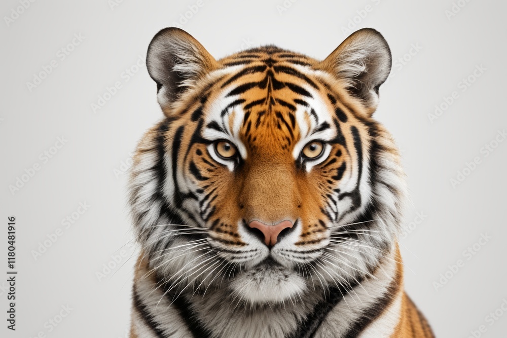 Fototapeta premium there is a tiger that is looking at the camera