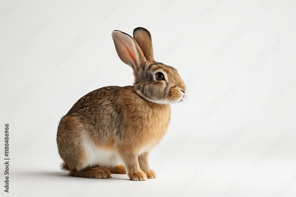 there is a rabbit that is sitting on a white surface there is a rabbit that is sitting on a white surface