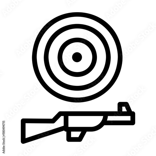 shooting game Line Icon