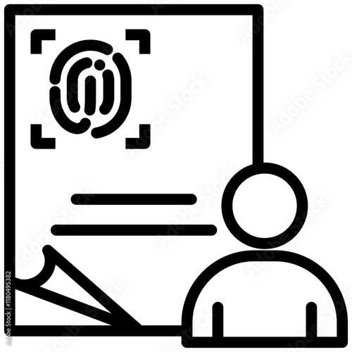 Biometric Data Icon