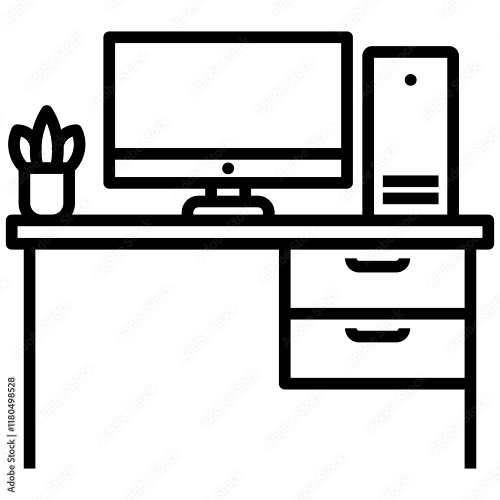 Office Desk Icon