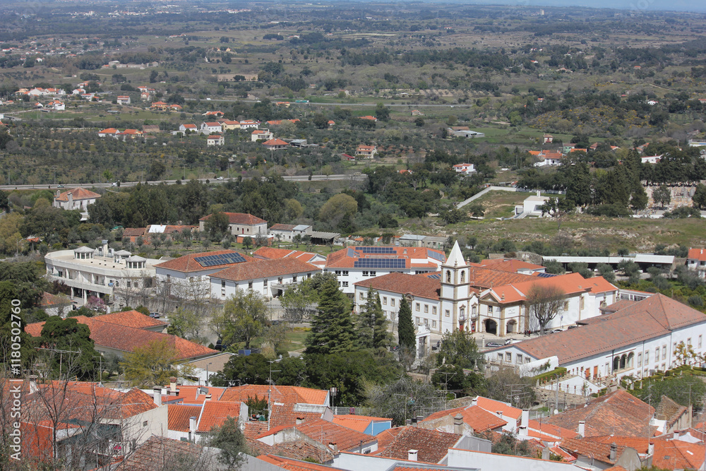 Obraz premium Castelo Branco, Beira Baixa, Portugal, April 4 2022. Views from Castelo Branco city