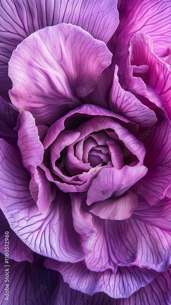 Obraz premium Close-up of Purple Flower Petals: Macro Photography