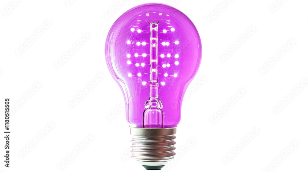 Fototapeta premium Light bulb transparent background