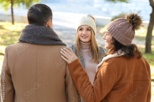 Man and two beautiful women...