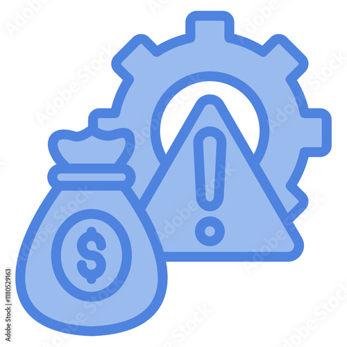 Financial Risk Icon Element For Design