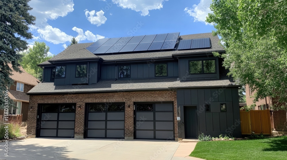 A homeowner showcasing their garage battery system with visible solar panel connections. A homeowner showcasing their garage battery system with visible solar panel connections.