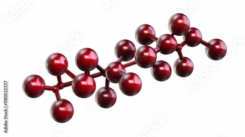 Ferric maltol iron deficiency drug molecule, illustration. Ironshade. Illustration