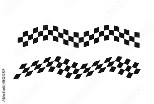 Race flag background. Checkered flag. Black and white checker. Finishing flag. Automotive graphic