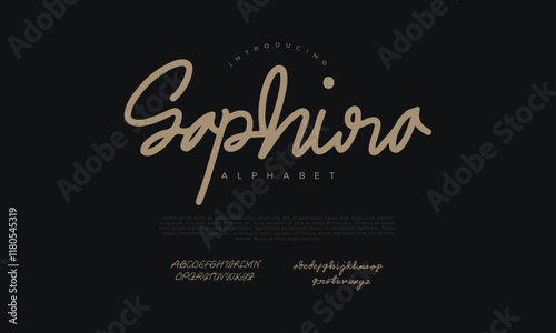 Saphira handwrite signature font Calligraphy Logotype Script Brush Font Type Font lettering handwritten