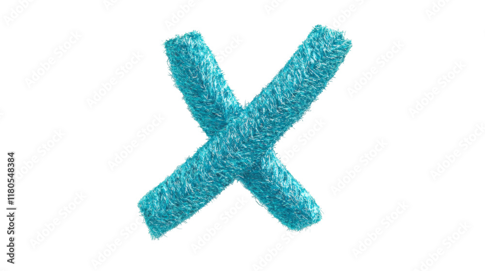 Obraz premium Turquoise checkmark icon symbolizing approval or correctness isolated on white background