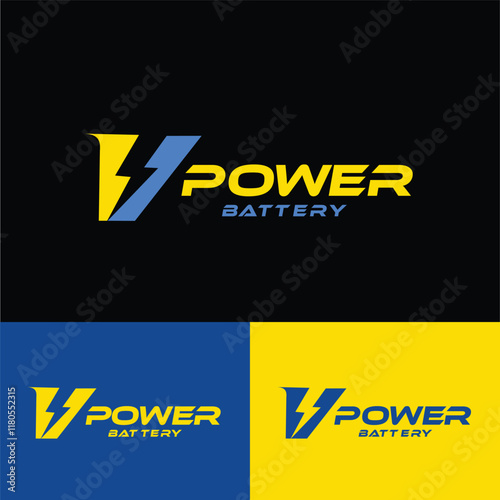 V energy logo, logo inisial huruf V  energy vector for identity company. initial letter volt template vector illustration for your brand.