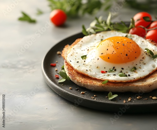 Product photography of fresh eggs on a white background photo