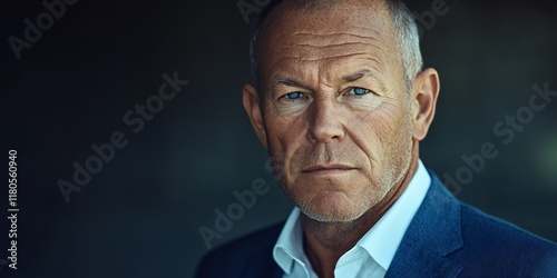 Serious Man Portrait Studio