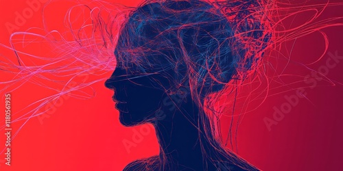 a graphic simulation of ADHD - Generative AI	