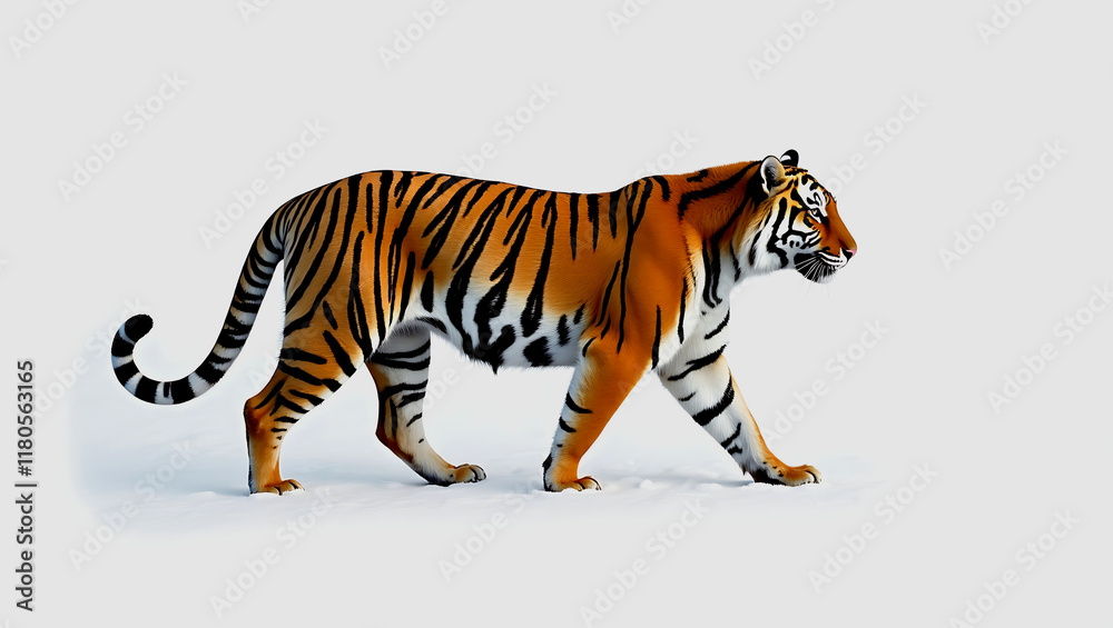 Obraz premium Flux Dev A high contrast sharply focused photograph of a mmajestic tiger 