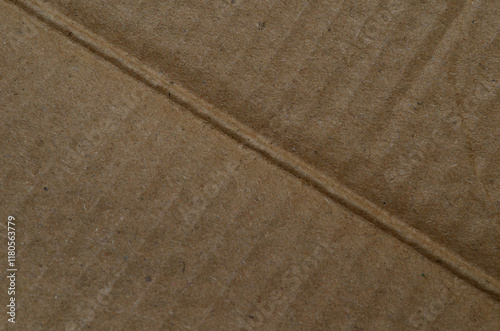 cardboard surface texture with soft fibers with a crease effect photo