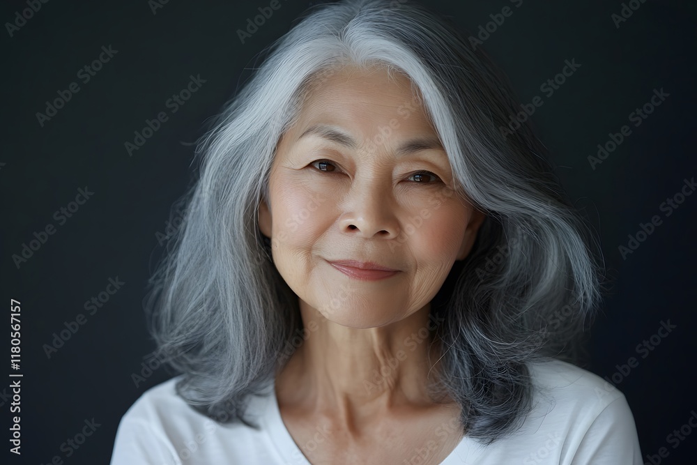 A stylish senior woman, Generative AI