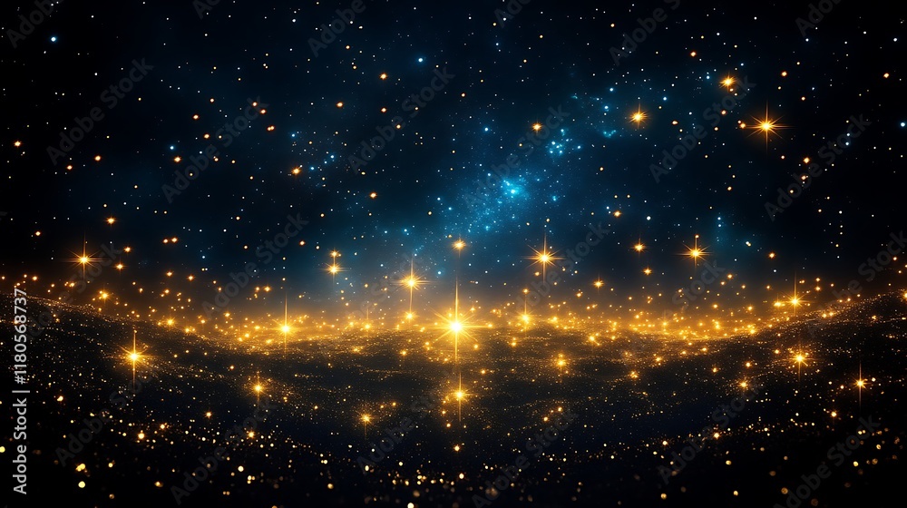 Cosmic panorama with vibrant stars and nebulae. Cosmic panorama with vibrant stars and nebulae.