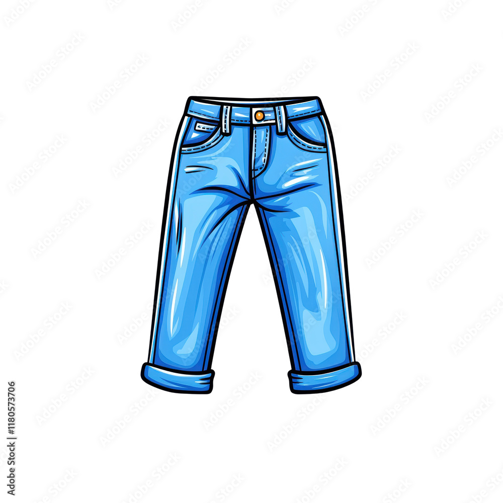Stylish Blue Denim Jeans for Casual Wear Stylish Blue Denim Jeans for Casual Wear